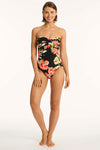 Juniper Twist Bandeau One Piece - Juniper - Sea Level Australia 