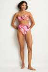 Neon Wave Twist Bandeau