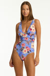 Blue Hawaii Spliced One Piece