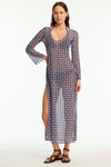 Coast Mesh Long Dress