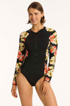 Juniper Long Sleeve One Piece - Juniper - Sea Level Australia 