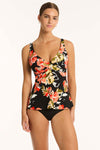 Juniper Cross Front Swing Tankini - Juniper - Sea Level Australia 