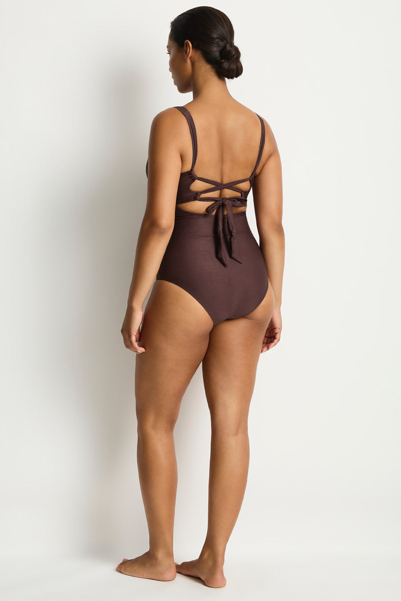 Zen Cross Front Tie Back One Piece