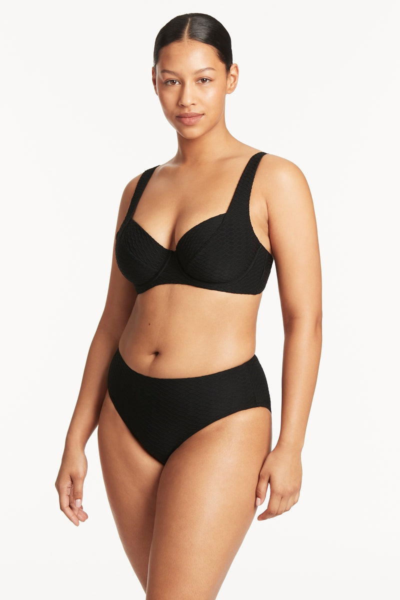 Honeycomb C/D Underwire Bra - Honeycomb Black - Sea Level Australia 