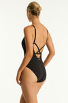 Drift Panelled High Neck One Piece