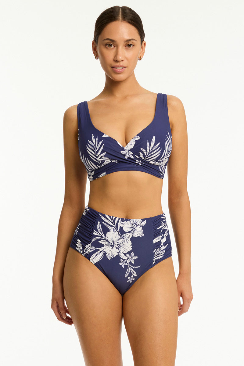 Collective Swimwear - Aloha High Waist Gathered Side Pant sixth image