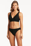 Honeycomb Regular Bikini Pant - Honeycomb Black - Sea Level Australia 