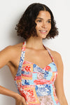 Coco Island Twist Front Halter One Piece