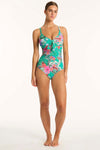 Pacifico Tie Front DD/E One Piece - Pacifico - Sea Level Australia 