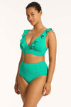 Evergreen Capri Frill Bra Top - Sea Level - Sea Level Australia 