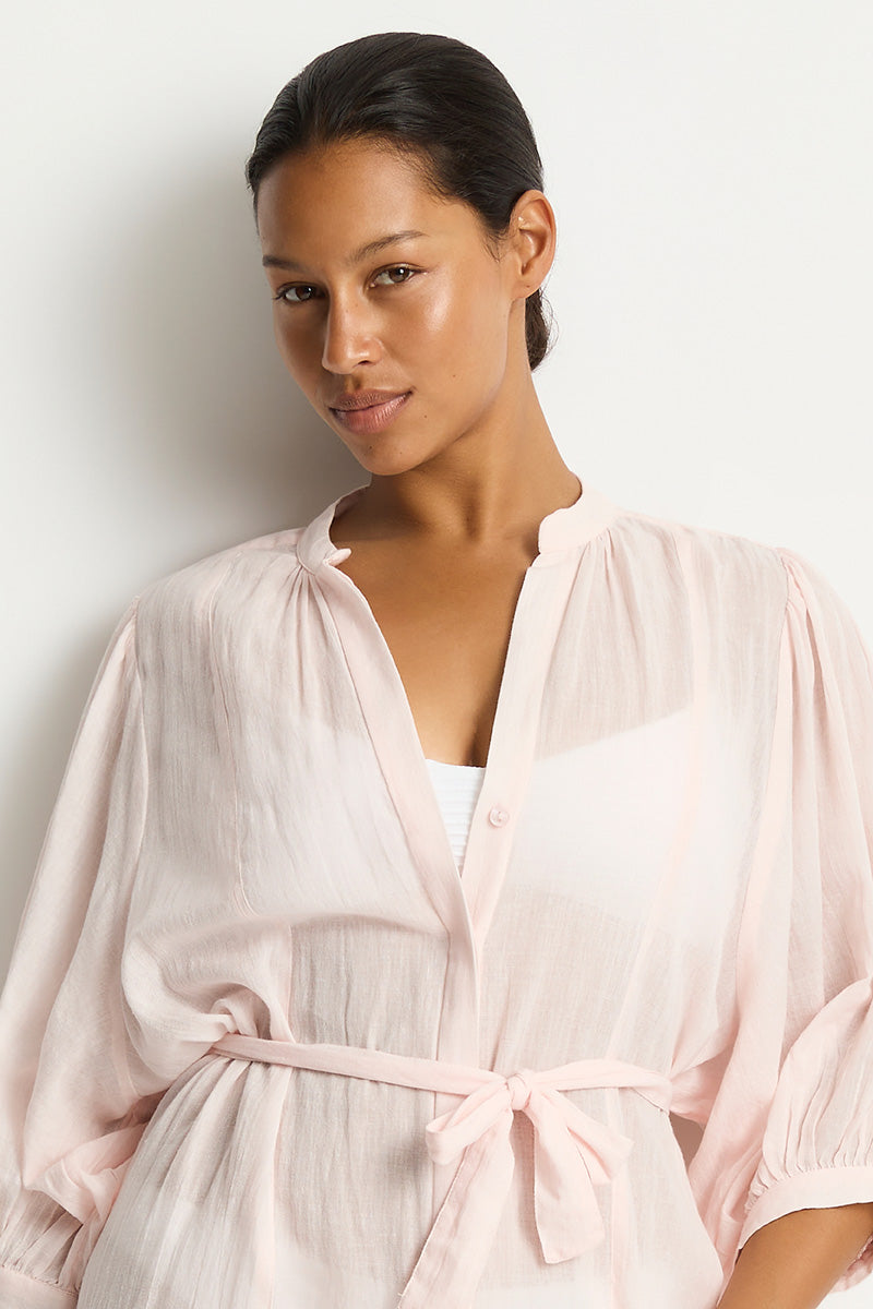 Salt Boho Long Shirt Dress