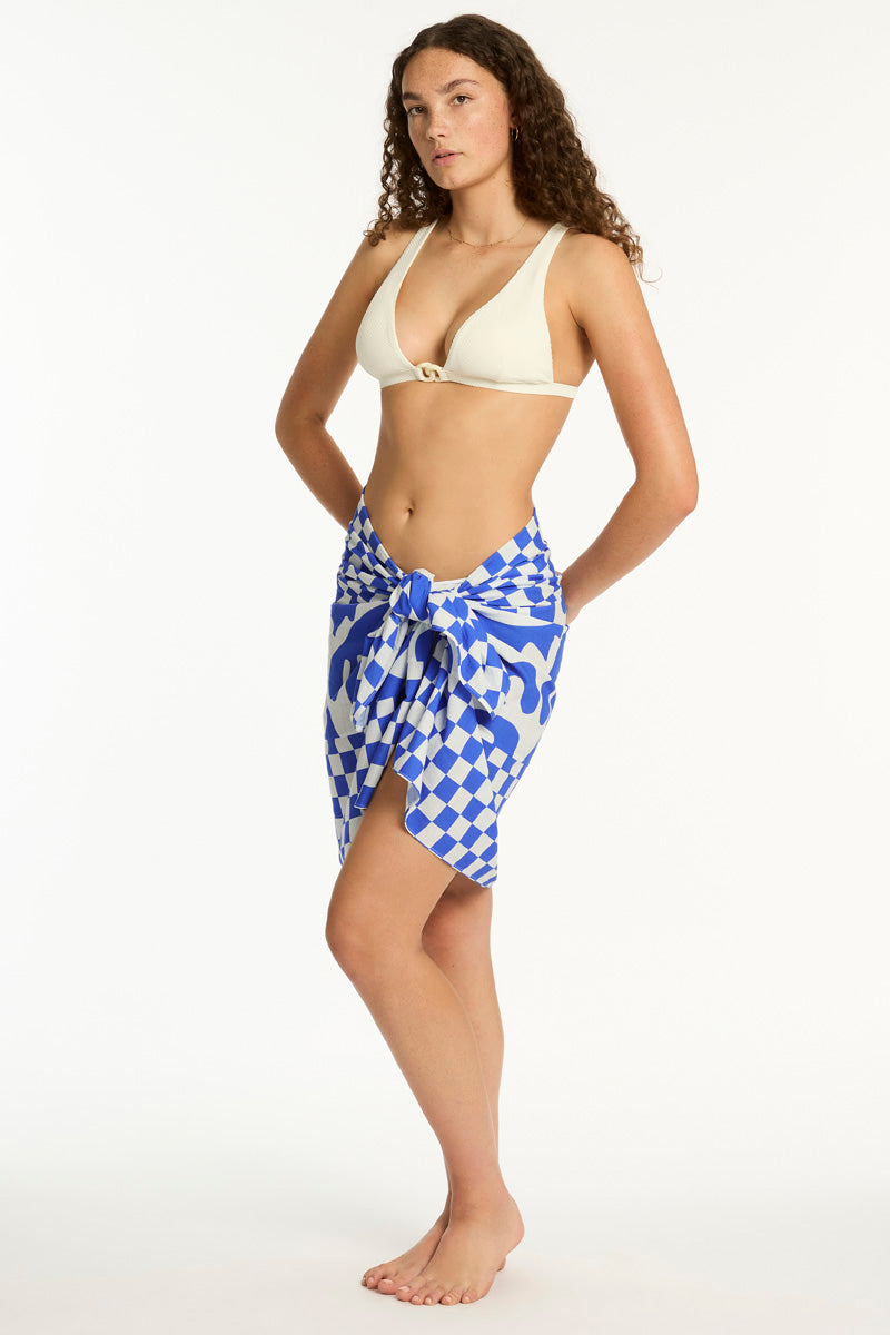 Seascape Bordered Sarong