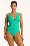 Evergreen Capri Panel Line One Piece - Sea Level - Sea Level Australia 