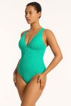 Evergreen Capri Panel Line One Piece - Sea Level - Sea Level Australia 