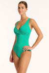 Evergreen Capri Cross Front Multifit One Piece - Sea Level - Sea Level Australia 