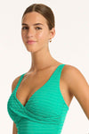 Evergreen Capri Cross Front Multifit One Piece - Sea Level - Sea Level Australia 