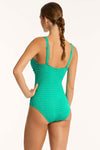 Evergreen Capri Cross Front Multifit One Piece - Sea Level - Sea Level Australia 