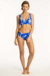 Tradewind Cross Front Multifit Bra - Tradewind Cobalt - Sea Level Australia 