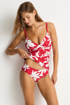 Leilana Cross Front Scoop Back Tankini