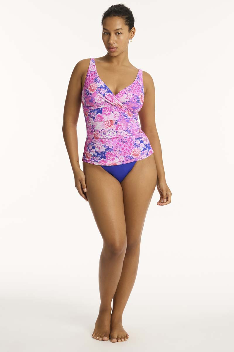 Fiesta Cross Front Tankini in Fiesta | Sea Level Australia