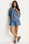 Denim Surf Bowling Shirt