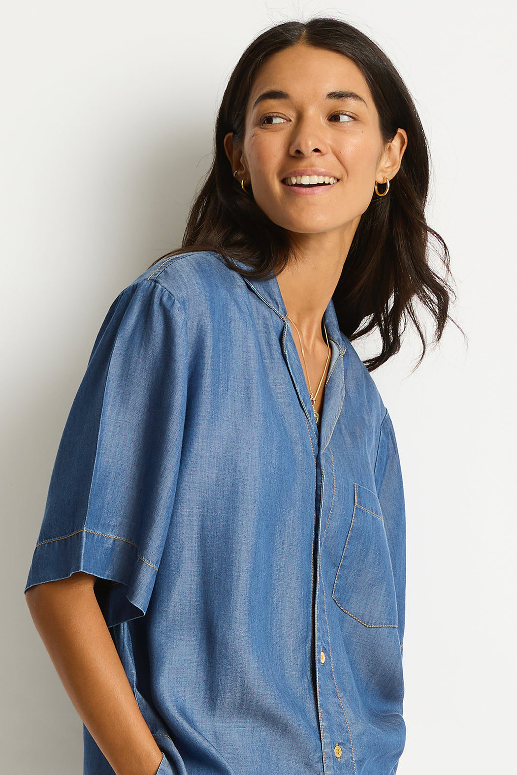 Denim Surf Bowling Shirt