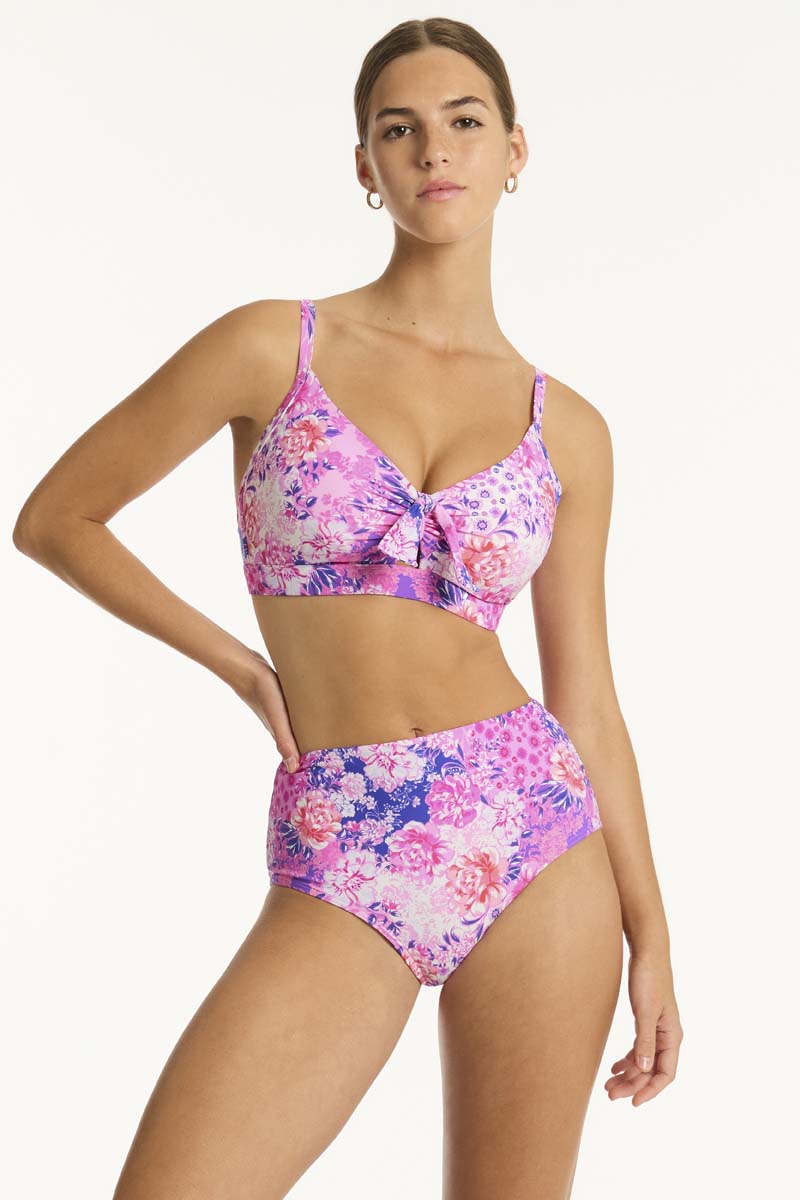 Fiesta Tie Front DD/E Bralette in Fiesta | Sea Level Australia