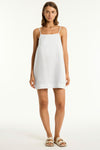 Shore Linen Shift Short Dress