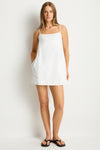 Shore Linen Shift Short Dress