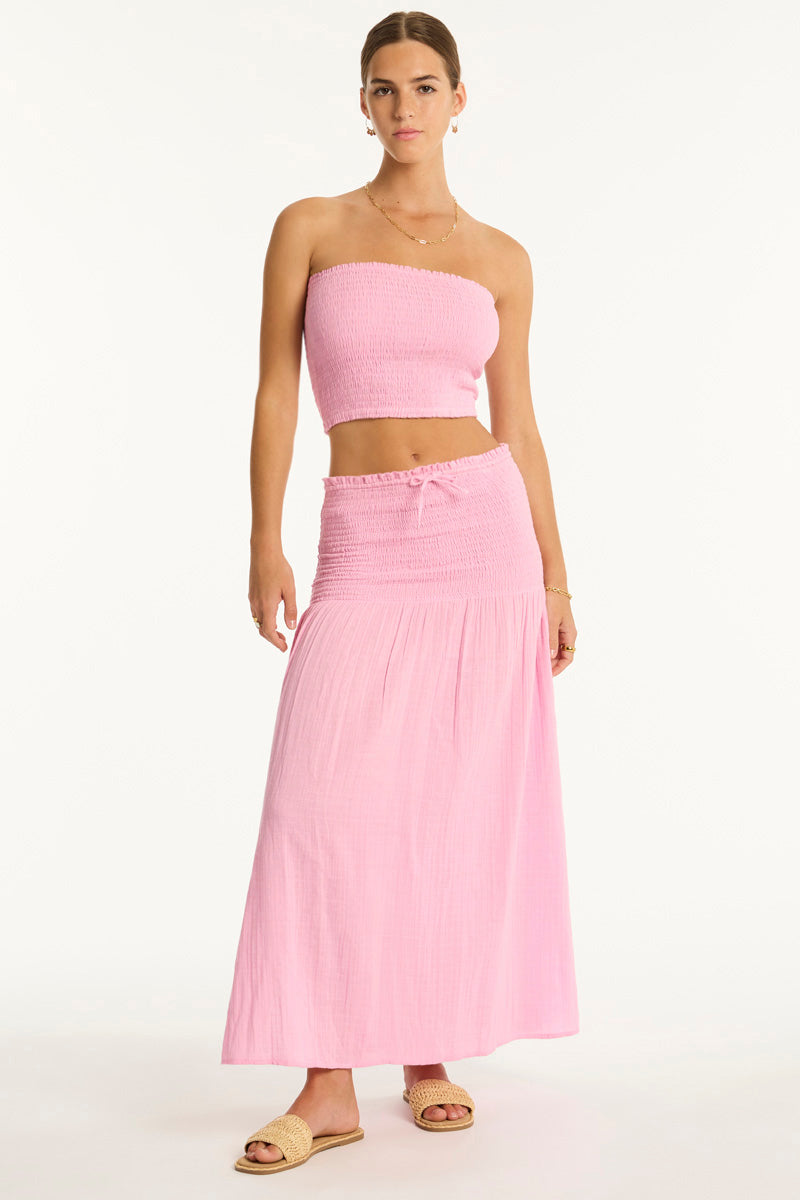 Sunset Beach Skirt - Sunset Pink - Sea Level Australia 