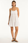 Heatwave Short Sundress in Heatwave White | Sea Level Australia 