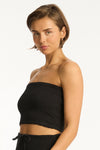 Black Sunset Beach Bandeau Top - Sunset Black - Sea Level Australia 