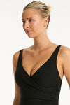 Honeycomb Cross Front One Piece