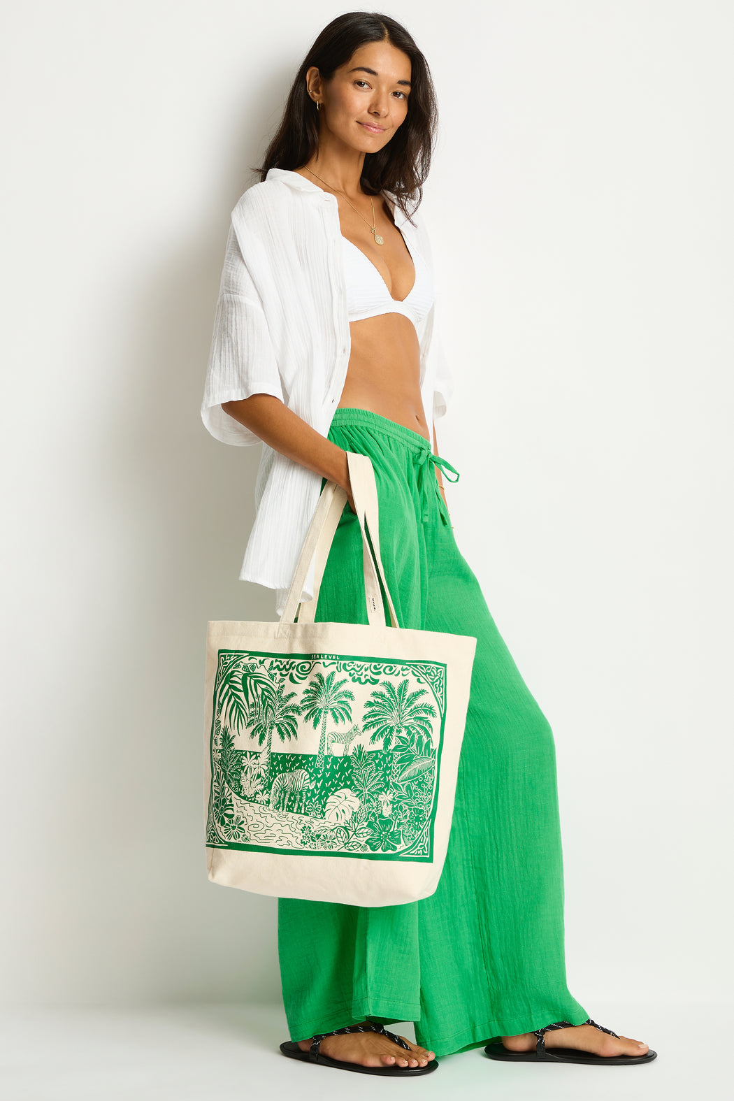 Jungle Beach Tote Bag