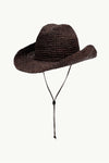 Coco Cowboy Hat in Chocolate - Ghost 2