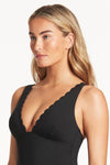 Scalloped Longline Tri One Piece - Scallop - Sea Level Australia 