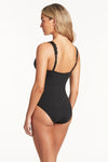 Scalloped Longline Tri One Piece - Scallop - Sea Level Australia 