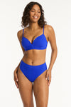 Scallop D/DD Moulded Cup Bralette - Scallop Cobalt - Sea Level Australia 