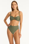 Spinnaker U Bar Bandeau - Spinnaker Khaki - Sea Level Australia 