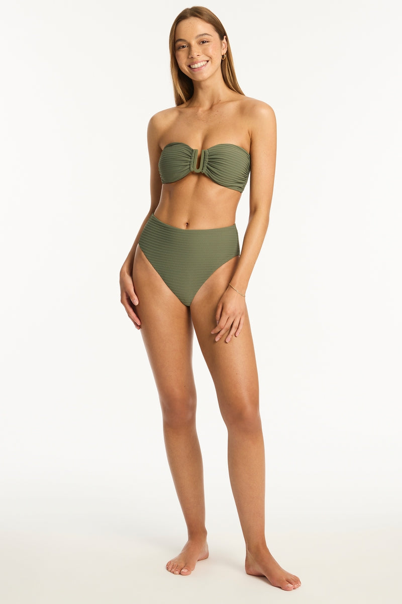 Spinnaker U Bar Bandeau - Spinnaker Khaki - Sea Level Australia 