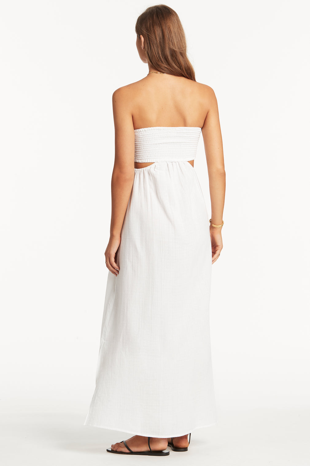 Sunset Bandeau Dress - Sunset White - Sea Level Australia 