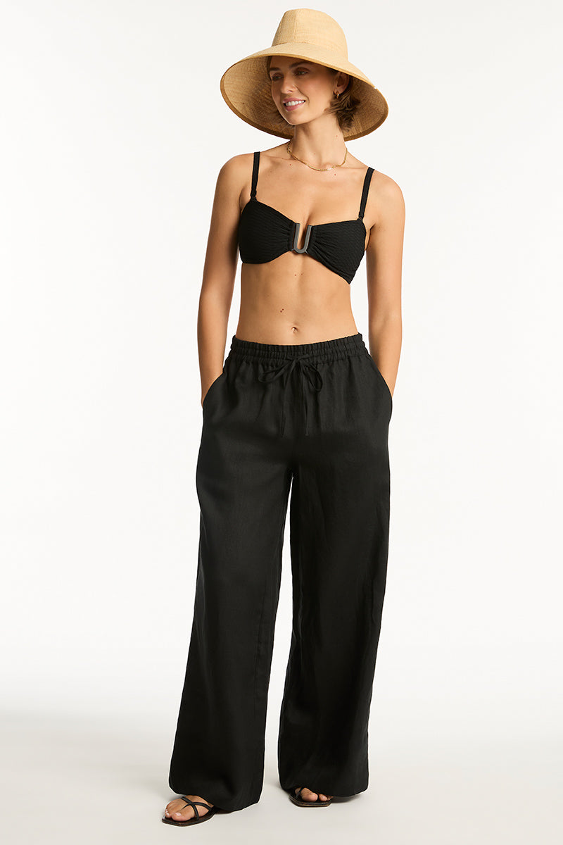 Tidal Linen Palazzo Pant -  - Sea Level Australia 