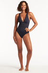 Eco Essentials Spliced One Piece - Eco Essentials Night Sky - Sea Level Australia 