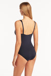 Eco Essentials Longline Tri One Piece - Eco Essentials Night Sky - Sea Level Australia 