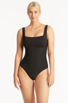 Spinnaker Square Neck One Piece - Spinnaker Black - Sea Level Australia 