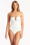 Spinnaker U Bar Bandeau One Piece - Spinnaker White - Sea Level Australia 