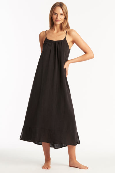 Sunset Sun Dress - Black – Sea Level Australia 