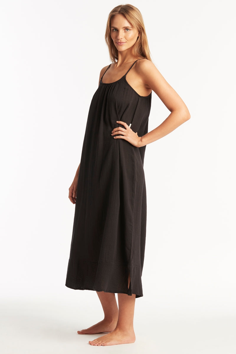 Sunset Sun Dress - Sunset Black - Sea Level Australia 