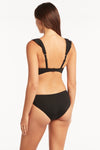 Eco Essentials Frill Bra - Eco Essentials Black - Sea Level Australia 