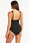 Eco Essentials Spliced One Piece - Eco Essentials Black - Sea Level Australia 